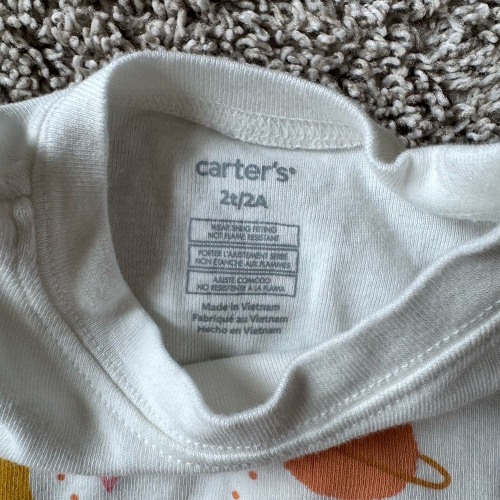 Toddler Girl Pajamas Set 2 piece Pajamas short sleeve and pants space size 2T - Picture 4 of 11